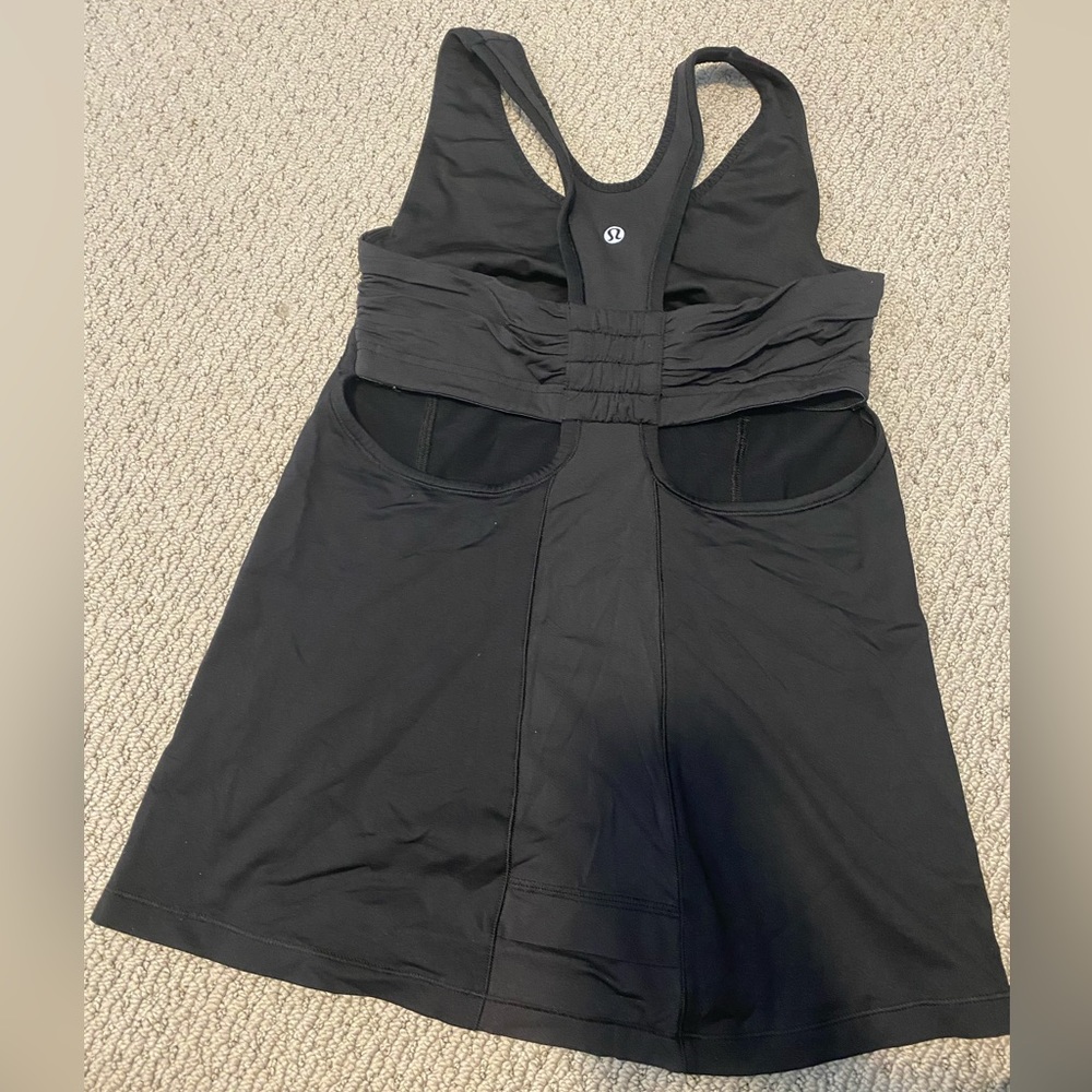 Lululemon Black Workout Tank with Built In Bra